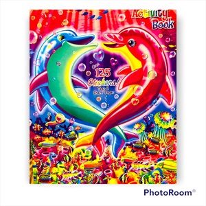 🐬 (3/$20) LISA FRANK STICKER & COLOR BOOK 🐬